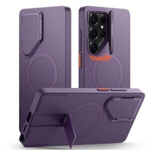 Samsung Galaxy S25 Ultra Phone Case, Magnetic Protective Cover with Camera Cover